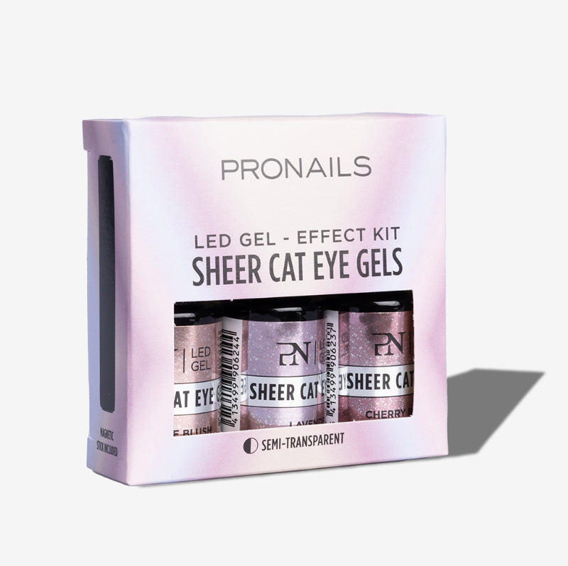 Effect Kit 3 x 6 ml - Sheer Cat Eye Gel + Magnet